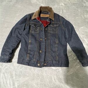 Wrangler Denim Jacket with Brown Collar